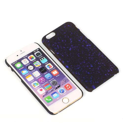Handy Hlle Schutz Case Bumper Schale fr Apple iPhone 6 Plus 3D Sterne Lila