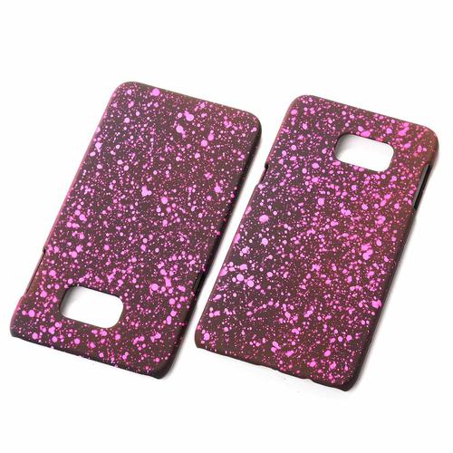 Handy H�lle Schutz Case Bumper Schale f�r Samsung Galaxy S6 Edge Plus 3D Sterne Pink