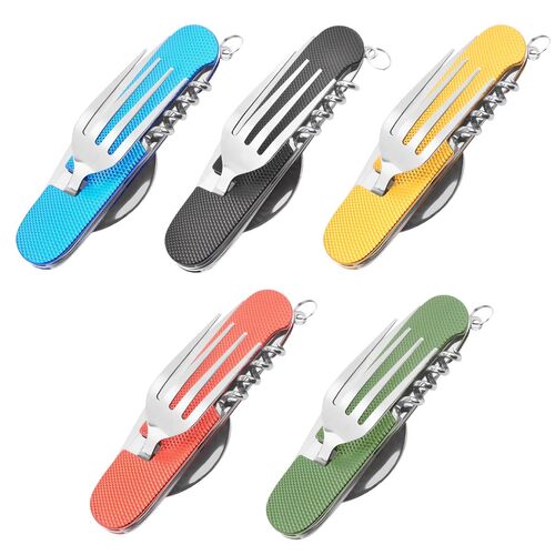 6-in-1 Camping Faltbesteck