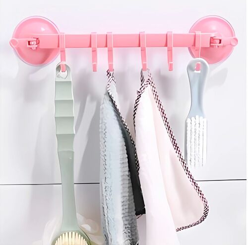 Handtuchhalter ohne Bohren Saugnapf Kunststoff Handtuch Stange Badetuchhalter 