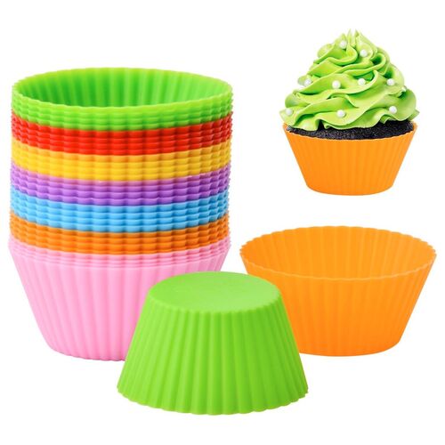 Silikon Muffin Backform 8 - 24 St�ck Muffinform Muffinf�rmchen Cupcake BPA-Frei 