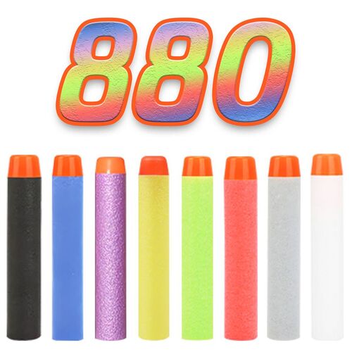 880 Pfeile f�r Nerf Elite 2.0, 7.2cm Pfeile Refill Bullets, Ersatzpfeile Munition Foam Darts f�r Nerf Hasbro Fortnite 