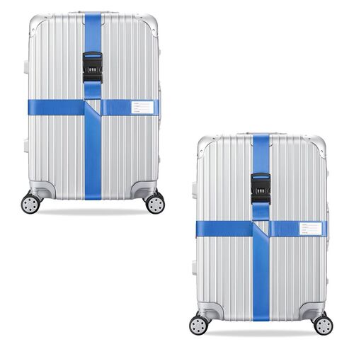 2x Kreuz Kofferband Koffergurt 