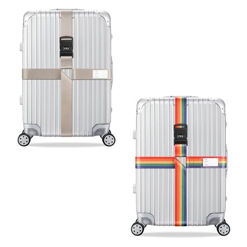 2x Kreuz Kofferband Koffergurt 