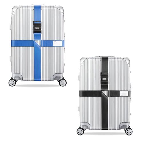 2x Kreuz Kofferband Koffergurt 