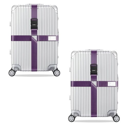 2x Kreuz Kofferband Koffergurt 