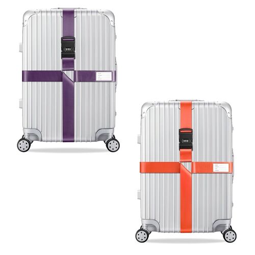 2x Kreuz Kofferband Koffergurt 