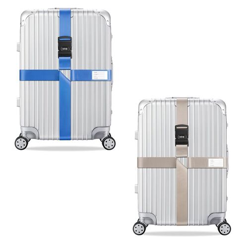 2x Kreuz Kofferband Koffergurt 