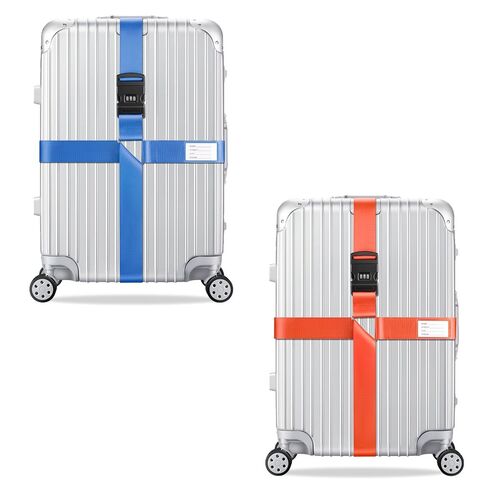 2x Kreuz Kofferband Koffergurt 