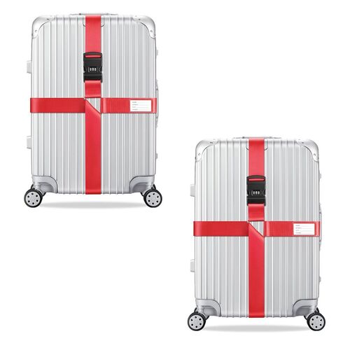 2x Kreuz Kofferband Koffergurt 