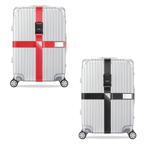 2x Kreuz Kofferband Koffergurt 