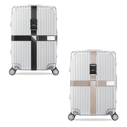 2x Kreuz Kofferband Koffergurt 