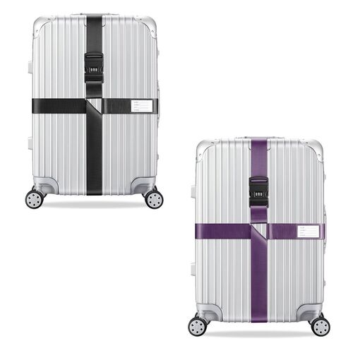 2x Kreuz Kofferband Koffergurt 