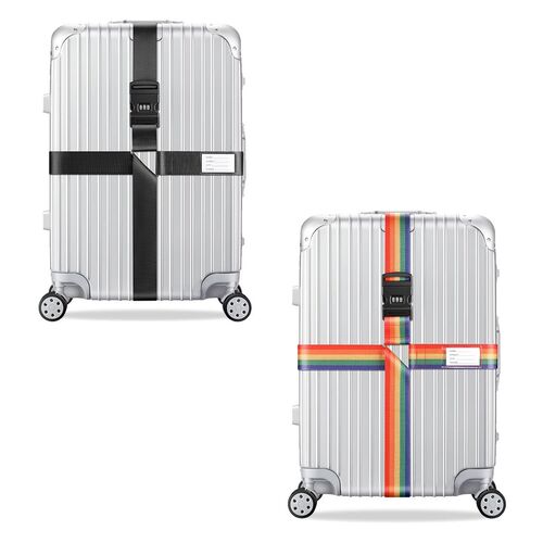 2x Kreuz Kofferband Koffergurt 