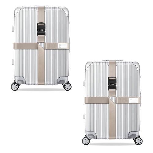 2x Kreuz Kofferband Koffergurt 