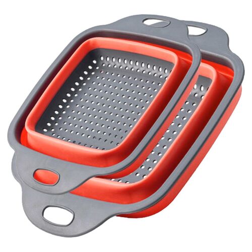 K�chensieb Faltbar Eckig 2er Set