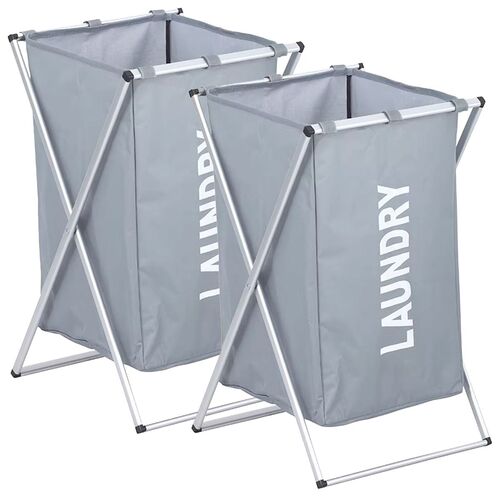 2 St�ck W�schekorb W�schesammler W�schesortierer Faltbar