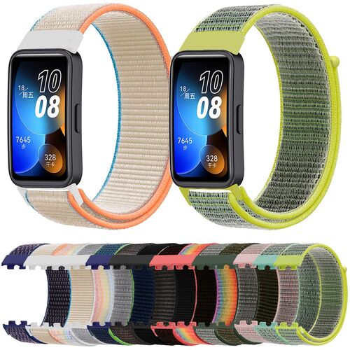 16mm Gewebtes Nylon Loop Uhrenarmband f�r Huawei Band 8