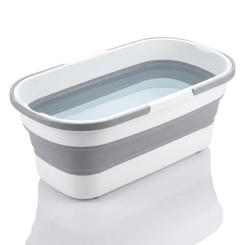 Faltbarer Wischeimer rechteckig 26 Liter Grau