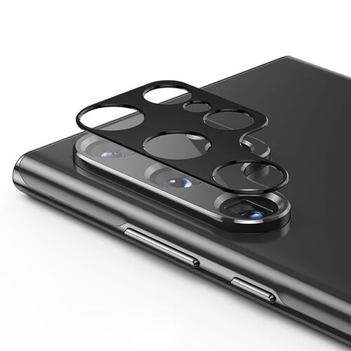 Kamera Schutzglas f�r Samsung Galaxy S22 Ultra 5G Schutzfolie 9H Glas Schwarz