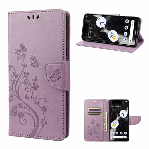 Elegante Kunstleder Flip Handyh�lle f�r Samsung Galaxy S23 Serie - Schmetterlings Blumenmuster