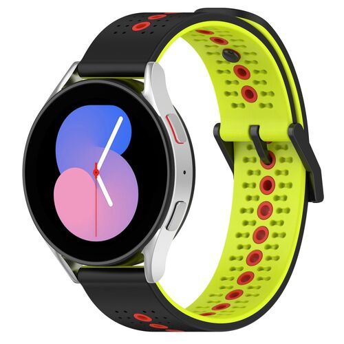 Silikon Armband 20mm Uhrenarmband f�r Samsung Galaxy Watch 4 5 Classic Pro Loop 