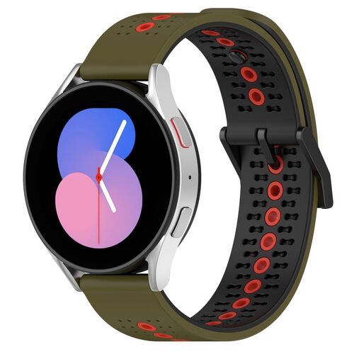 Silikon Armband 20mm Uhrenarmband f�r Samsung Galaxy Watch 4 5 Classic Pro Loop 