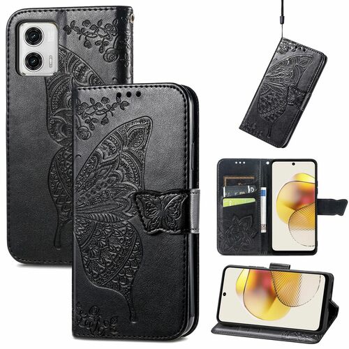 Schutzh�lle Handyh�lle f�r Motorola Moto G73 Case Cover Kartenfach 