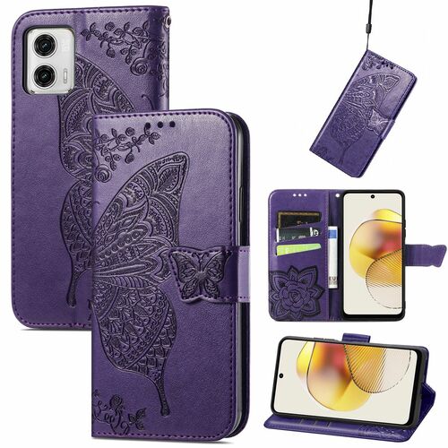 Schutzh�lle Handyh�lle f�r Motorola Moto G73 Case Cover Kartenfach 