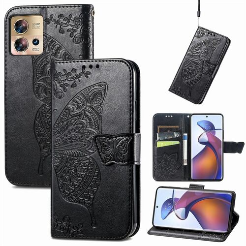 Schutzh�lle Handyh�lle f�r Motorola Edge 30 Fusion Case Cover Kartenfach 