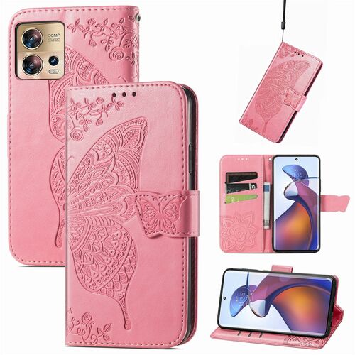 Schutzh�lle Handyh�lle f�r Motorola Edge 30 Fusion Case Cover Kartenfach 