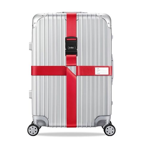 Koffergurt Kreuz Gep�ckgurt Kofferband Zahlenschloss Verstellbar Gurt Koffer 