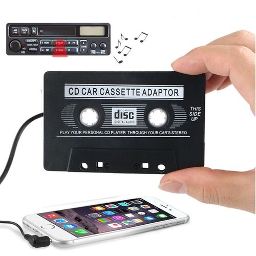 Adapterkassette Autoradio CD MP3 iPhone Handy Klinke 3,5 mm Kassette Auto AUX