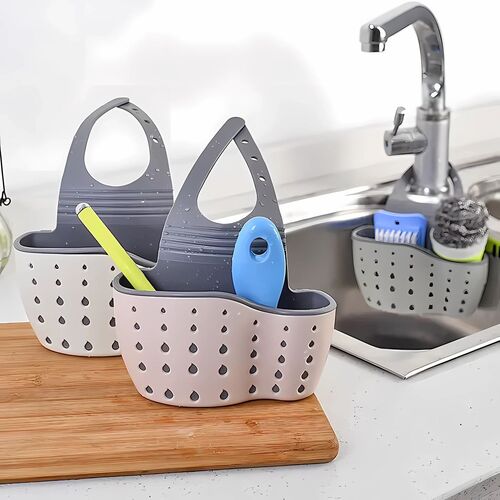 K�chenorganizer - Wasserhahn-Reinigungsschwamm und Seifenhalter