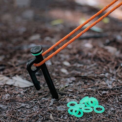 100 St�ck Mode Camping Leuchtende Zeltheringe Multianwendung Boden Nagel Nacht