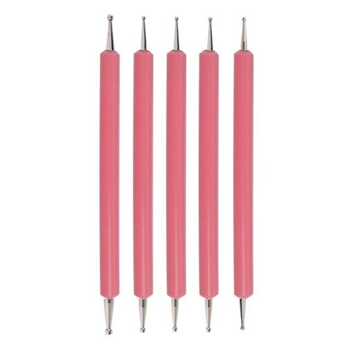 5er Nagel Punktierstift Set Doppelseitig Punktierung Werkzeug DIY Nagel Desing 