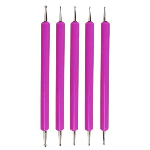 5er Nagel Punktierstift Set Doppelseitig Punktierung Werkzeug DIY Nagel Desing 
