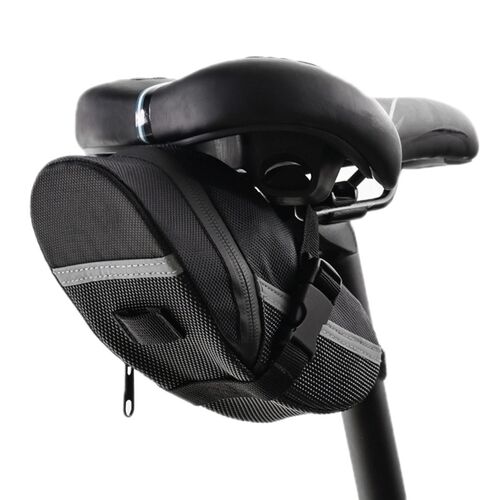 Satteltasche wasserdicht Fahrrad Tasche Schwarz f�r MTB Rennrad Trekkingrad Bike