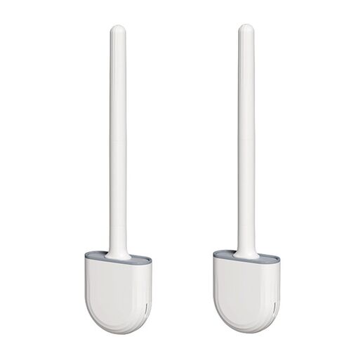 2er Set Toiletten B�rste aus weichem Gummi 