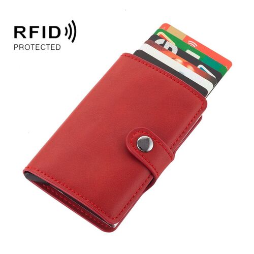 Kunstleder RFID NFC Blocker Schutzh�lle - Kartenschutzh�lle f�r Kreditkarten 