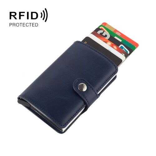 Kunstleder RFID NFC Blocker Schutzh�lle - Kartenschutzh�lle f�r Kreditkarten 
