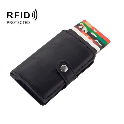 Kunstleder RFID NFC Blocker Schutzh�lle - Kartenschutzh�lle f�r Kreditkarten 