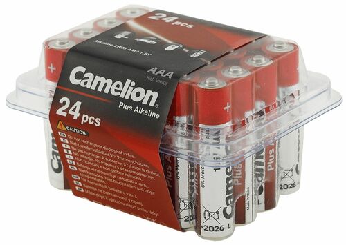 Micro-Batterien CAMELION AlkalinePlus Typ AAA/LR03, 1,5V, 24er Haushaltsbox