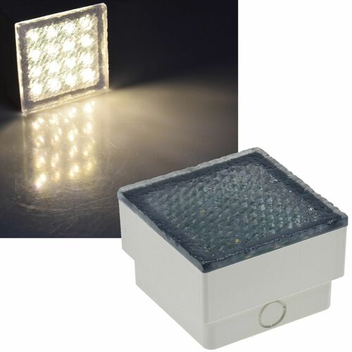 LED Pflasterstein BRIKX 10 warmwei� 10x10x7cm, 80lm, IP67, 230V