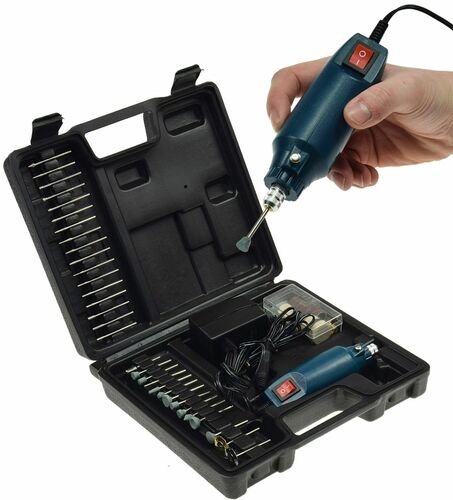 Mini-Bohrmaschine Drill-Power V2 12V= 12.000UpM, 63-teilig, viel Zubeh�r