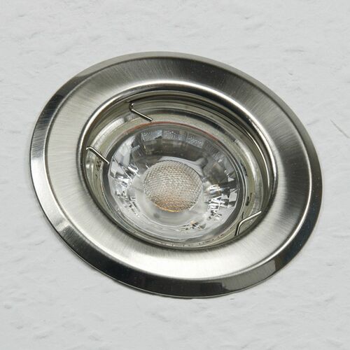 Decken-Einbaustrahler SR80 chrom-matt starr, 80mm, f�r 50mm Lampen