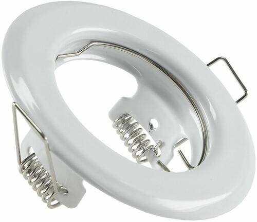 Decken-Einbaustrahler SR80 wei� starr, 80mm, f�r 50mm Lampen