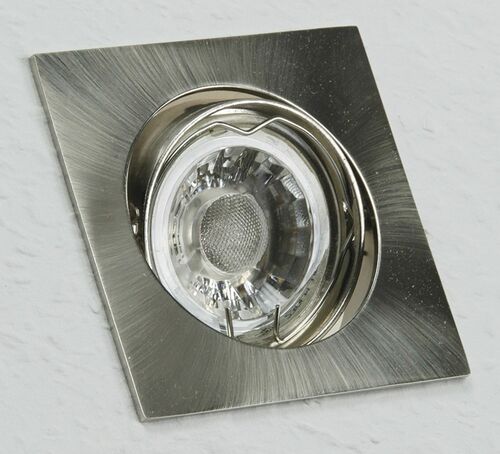 Decken-Einbaustrahler SE80 chrom-matt schwenkbar, 80x80mm, f�r 50mm Lampen