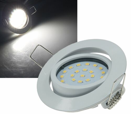 LED-Einbauleuchte Flat-26 neutralwei� 80x26mm, 4W, 350lm, wei�es Geh�use
