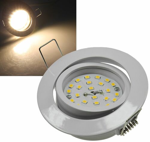 LED-Einbauleuchte Flat-32dim warmwei� 80x32mm, 5W, 420lm, wei�es Geh�use